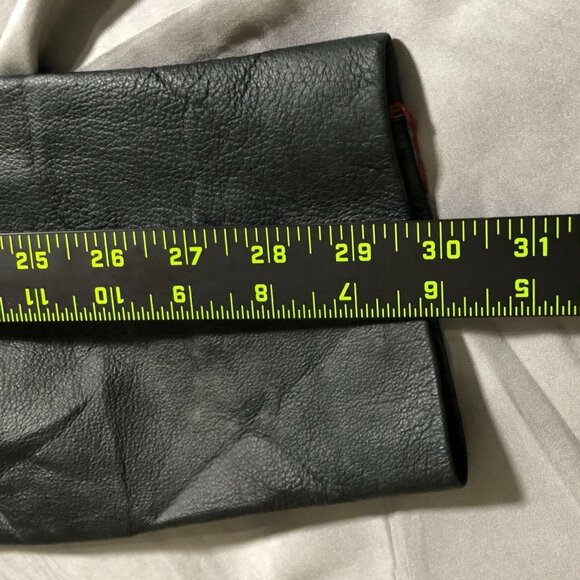 Worthington Womens Moto Blazer Leather Jacket Large Black Three-Button Collared - Picture 9 of 16